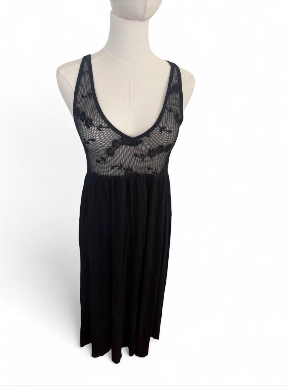 Black Lace Bodice Sleepdress